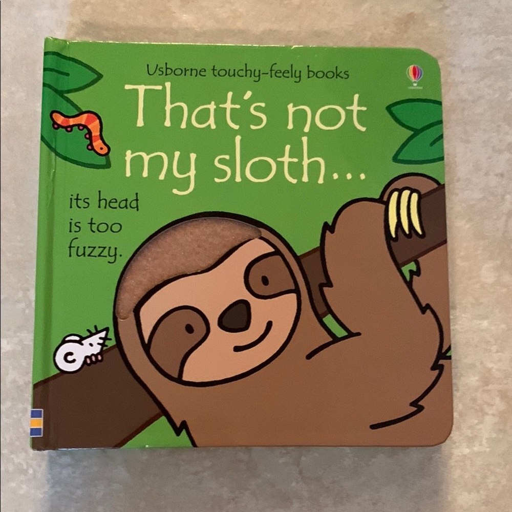 Usborne Touchy-Feely Book - That's Not My Sloth - Children’s Book